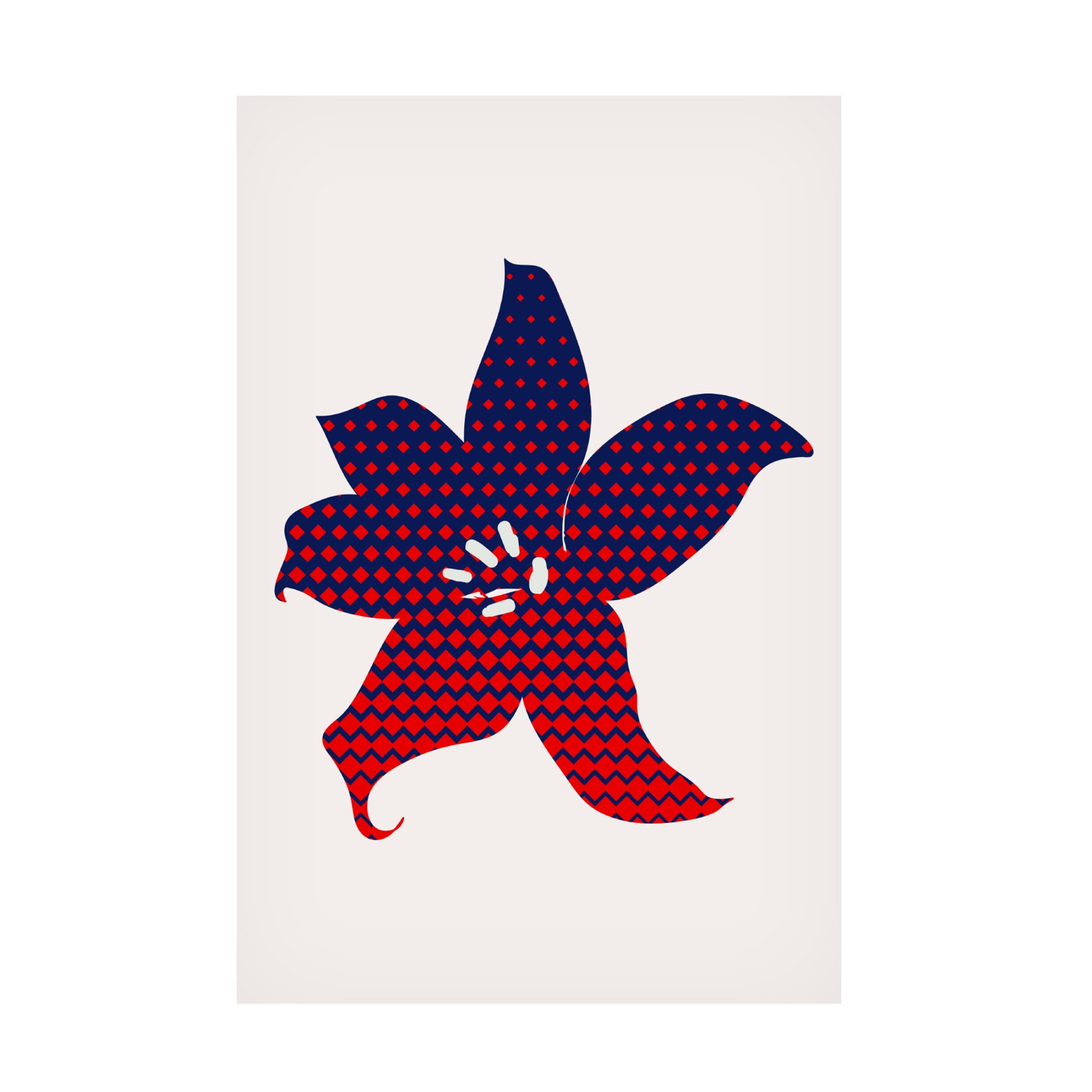 Trademark Fine Art Kubistika   Pop Flower Canvas Wall Art