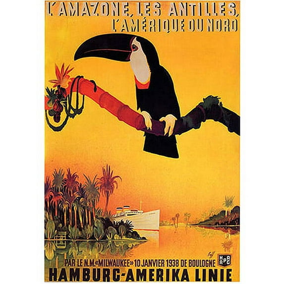 Trademark Fine Art "L'amazone" Framed Canvas Art by Peter Fussey