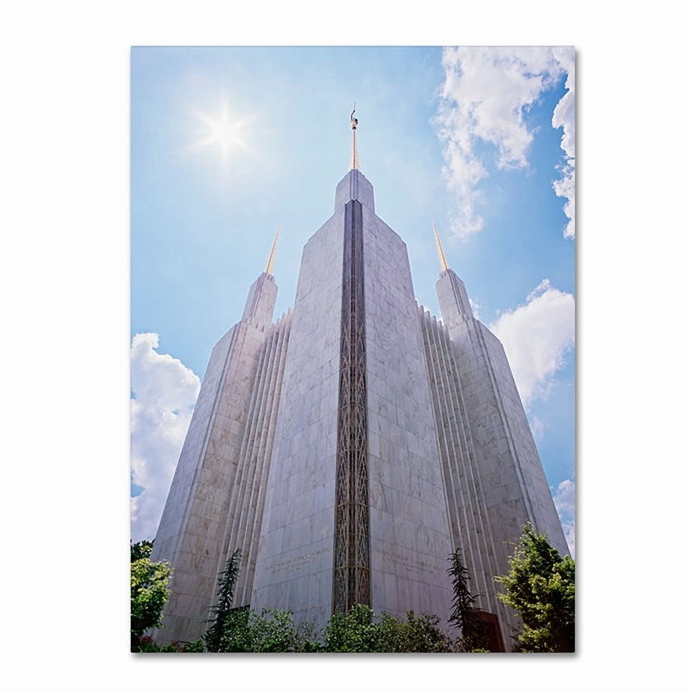 Trademark Fine Art "LDS Temple Under the Sun" Canvas Art by Gregory O'Hanlon