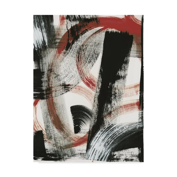 Trademark Fine Art 'LPs in 33 II Red' Canvas Art by Sue Schlabach
