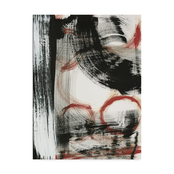 Trademark Fine Art 'LPs in 33 III Red' Canvas Art by Sue Schlabach