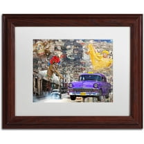 Trademark Fine Art "La Aroma de Cuba" Canvas Art by Alberto Lopez, White Matte, Wood Frame