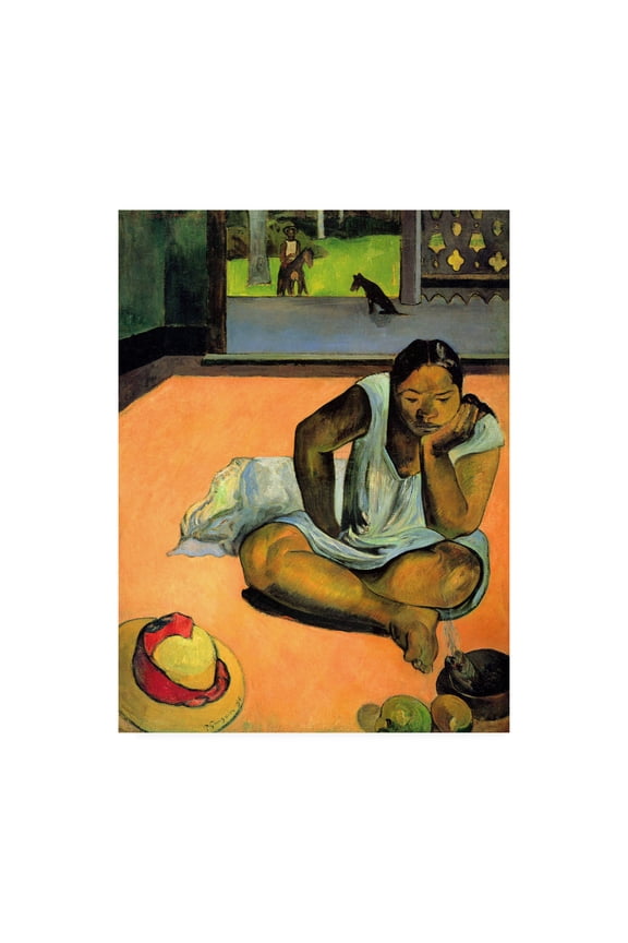 'La Boudeuse (Te Faaturuma)' Canvas Art by Paul Gauguin