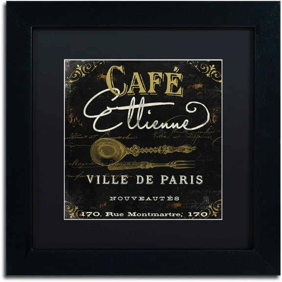 Trademark Fine Art "La Cuisine II" Canvas Art by Color Bakery Black Matte, Black Frame