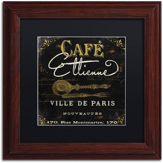 Trademark Fine Art "La Cuisine II" Canvas Art by Color Bakery Black Matte, Wood Frame