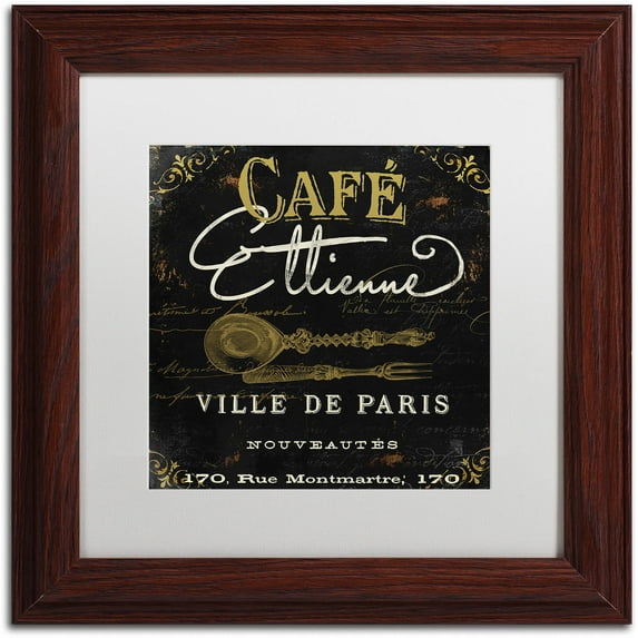 Trademark Fine Art "La Cuisine II" Canvas Art by Color Bakery White Matte, Wood Frame