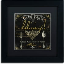 Trademark Fine Art "La Cuisine III" Canvas Art by Color Bakery Black Matte, Black Frame