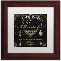 Trademark Fine Art "La Cuisine III" Canvas Art by Color Bakery White Matte, Wood Frame
