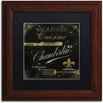 Trademark Fine Art "La Cuisine IV" Canvas Art by Color Bakery Black Matte, Wood Frame