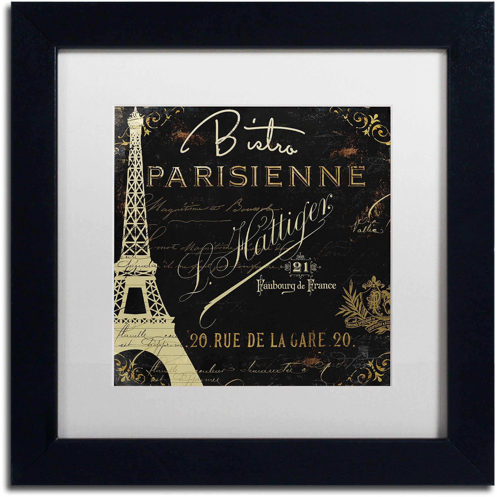 Trademark Fine Art "La Cuisine VI" Canvas Art by Color Bakery White Matte, Black Frame