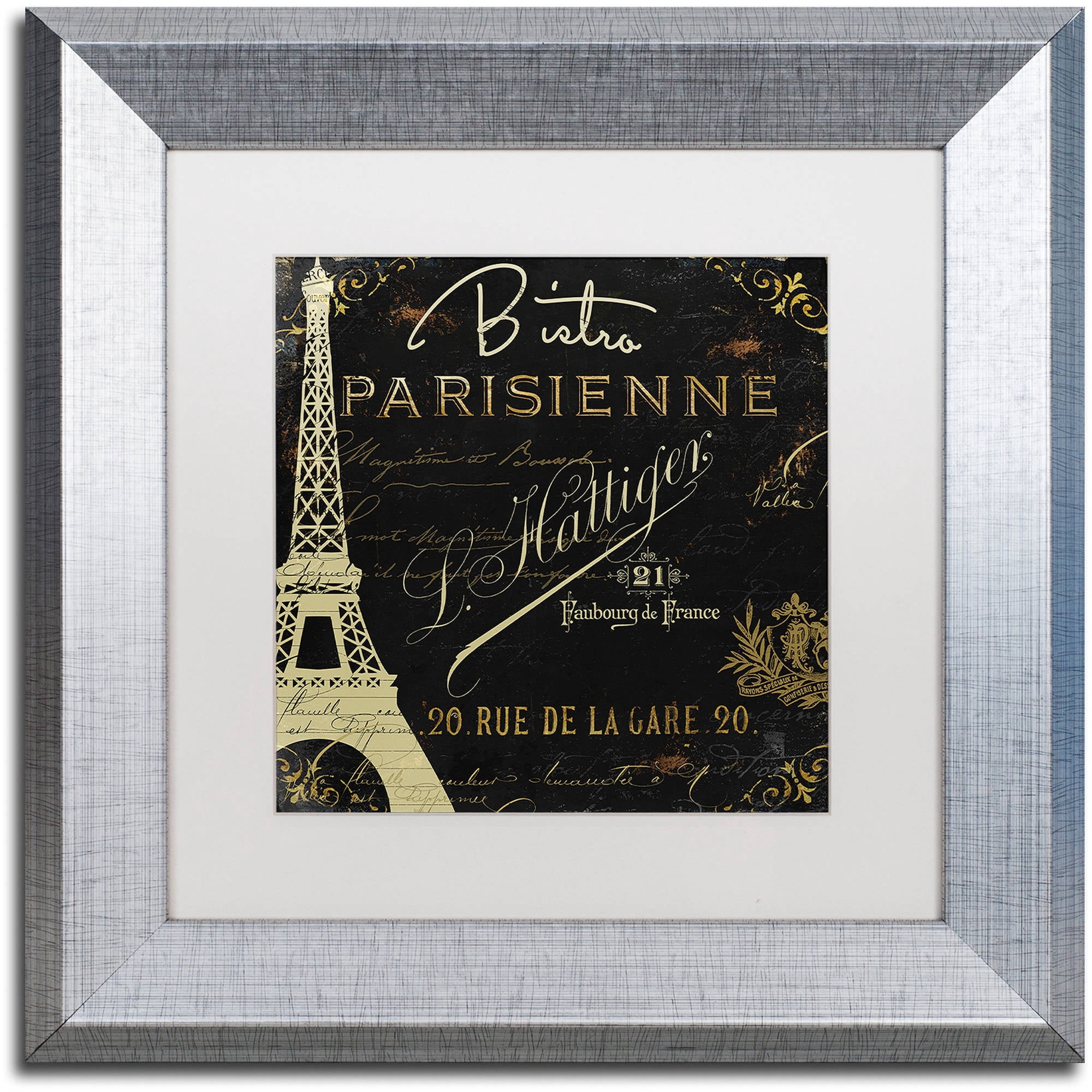 Trademark Fine Art "La Cuisine VI" Canvas Art by Color Bakery White Matte, Silver Frame