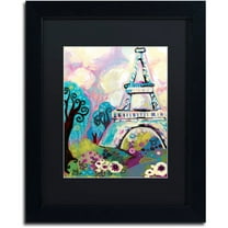Trademark Fine Art "La Dame De Fer" Canvas Art by Natasha Wescoat, Black Matte, Black Frame