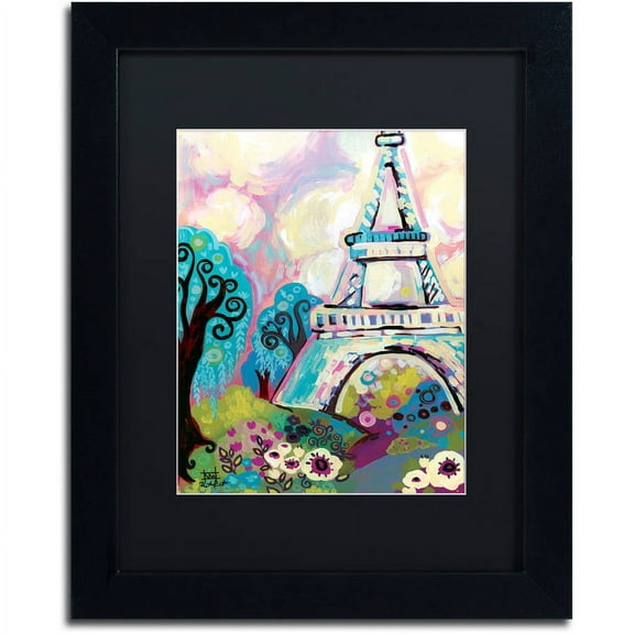 Trademark Fine Art "La Dame De Fer" Canvas Art by Natasha Wescoat, Black Matte, Black Frame