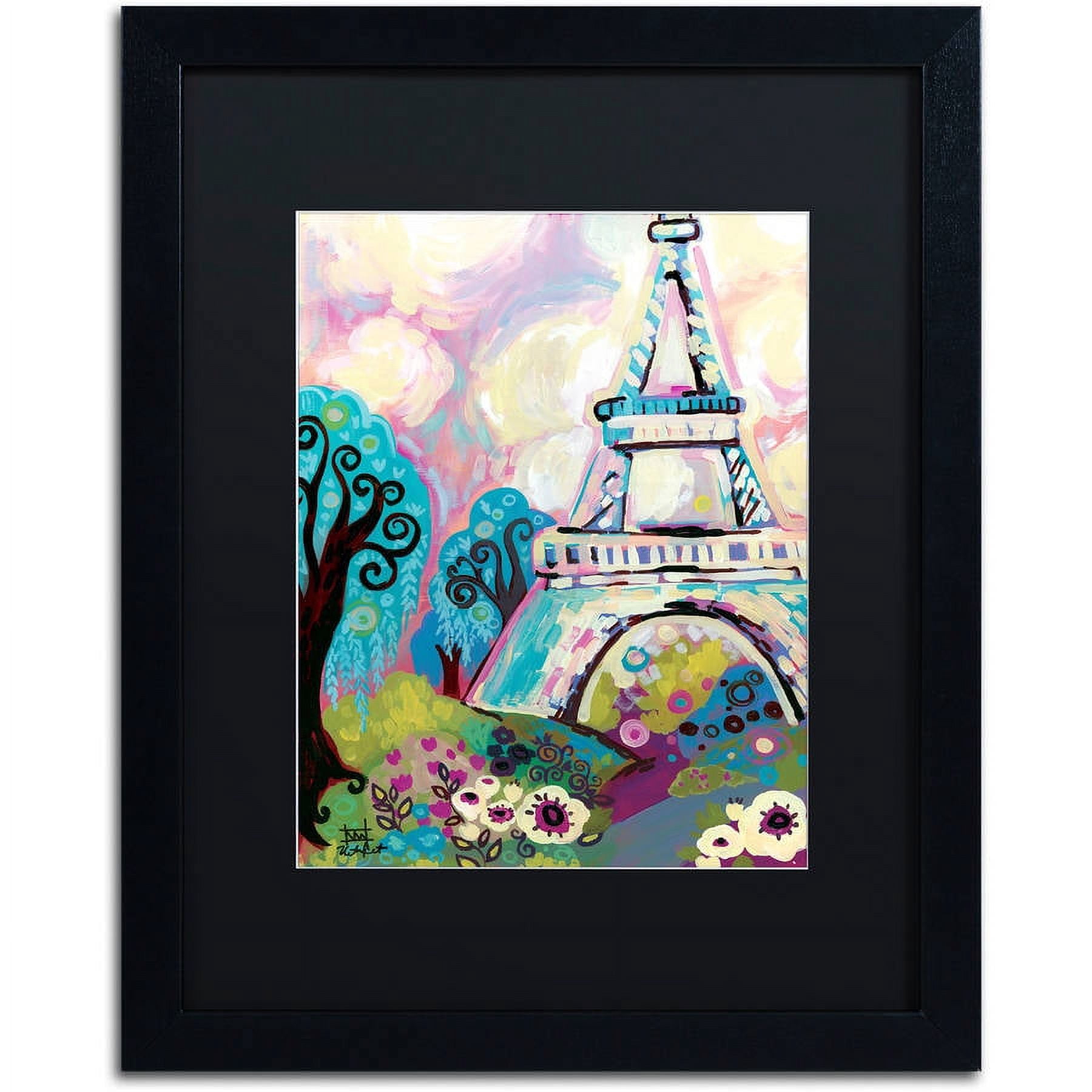 Trademark Fine Art "La Dame De Fer" Canvas Art by Natasha Wescoat, Black Matte, Black Frame