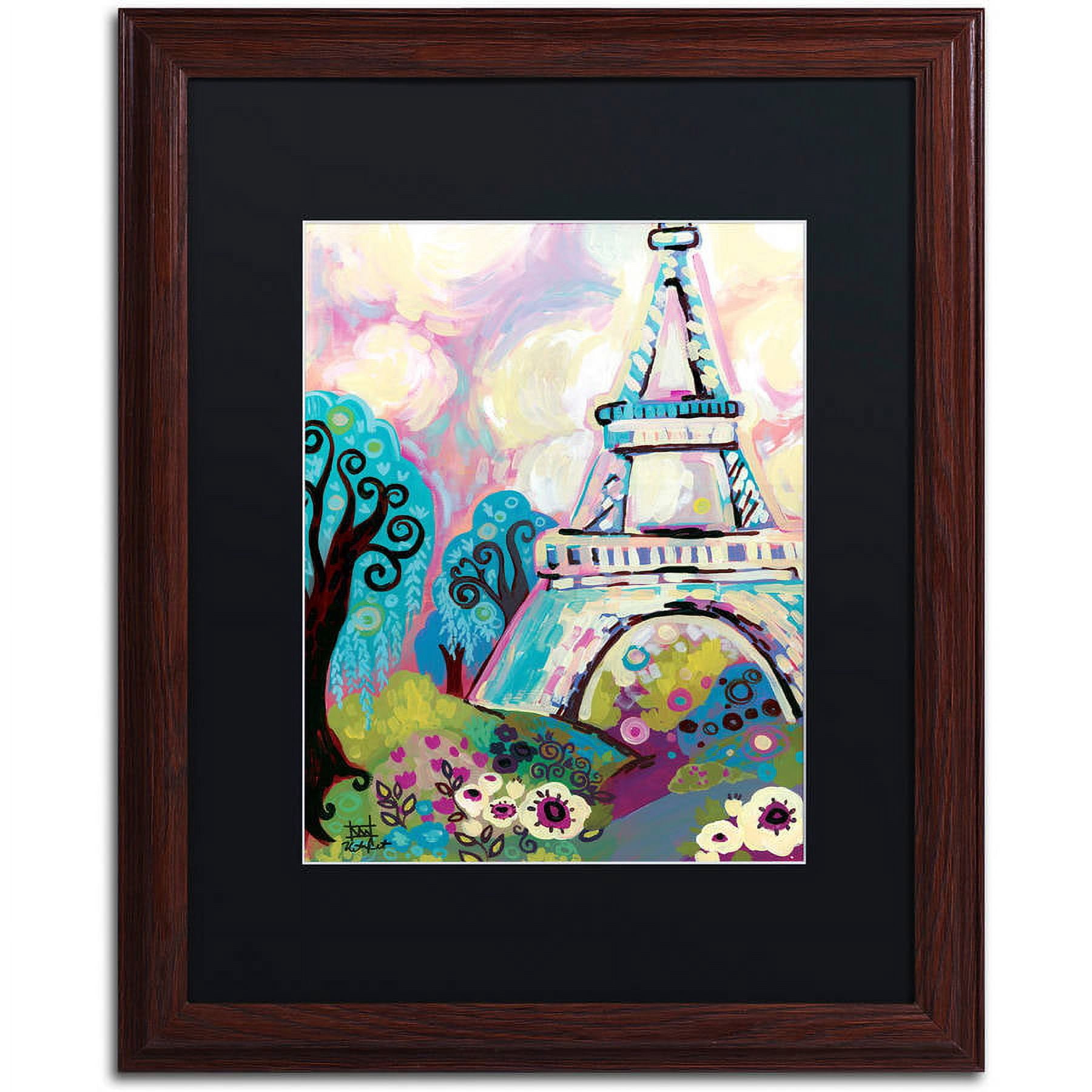 Trademark Fine Art "La Dame De Fer" Canvas Art by Natasha Wescoat, Black Matte, Wood Frame