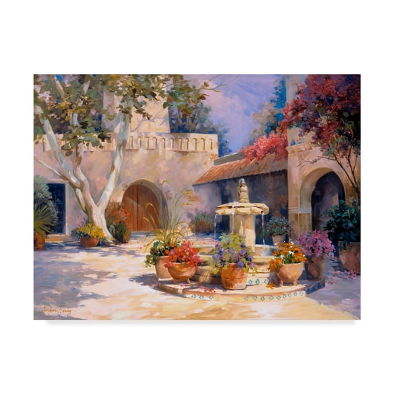 Trademark Fine Art 'La Fuente' Canvas Art by Carolyne Hawley