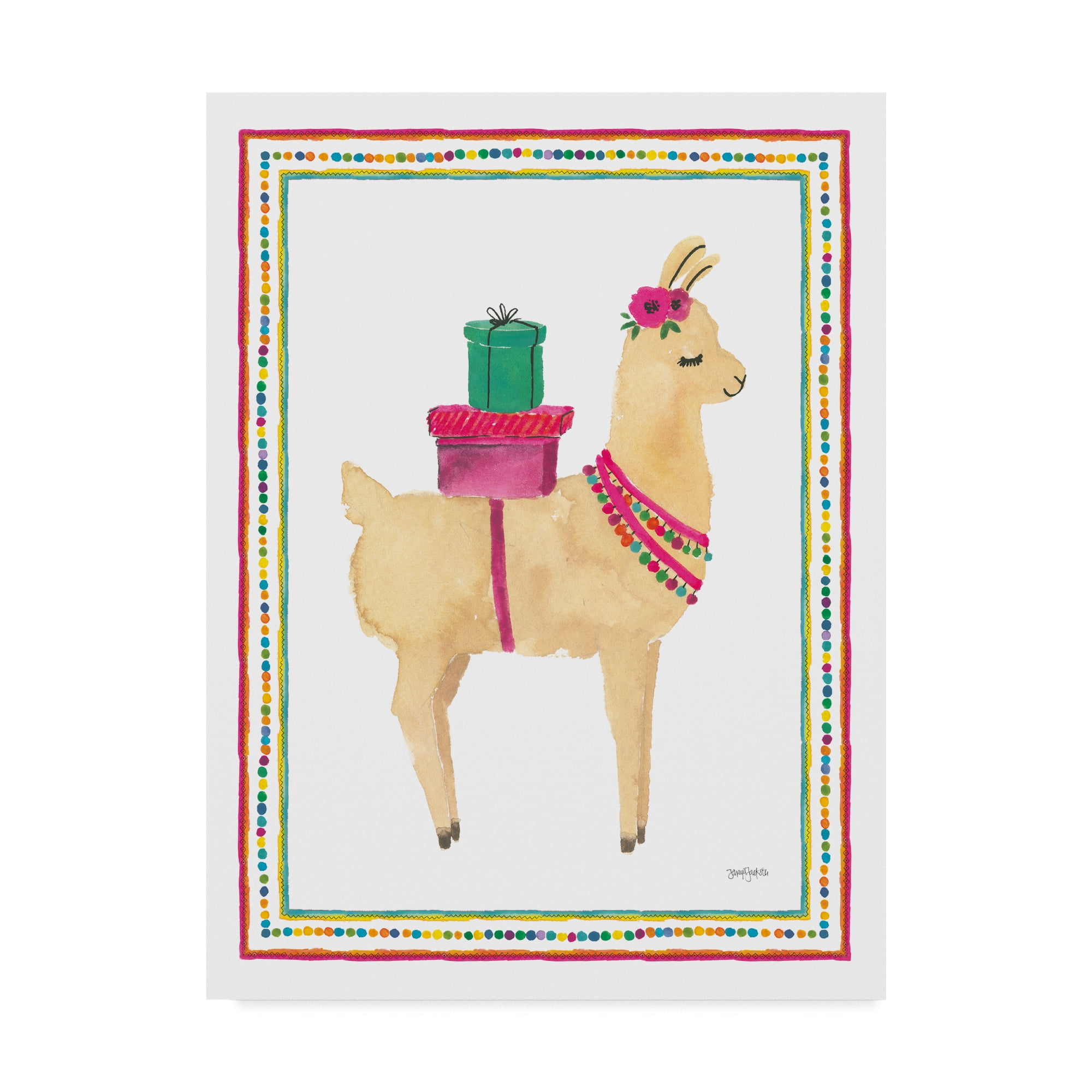 Trademark Fine Art 'La La Llama I' Canvas Art by Jenaya Jackson