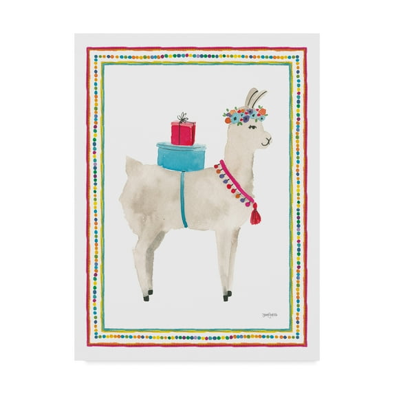 Trademark Fine Art 'La La Llama III' Canvas Art by Jenaya Jackson