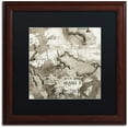 thumbnail image 1 of Trademark Fine Art "La Mappa II" Canvas Art by Alan Blaustein, Black Matte, Wood Frame, 1 of 4
