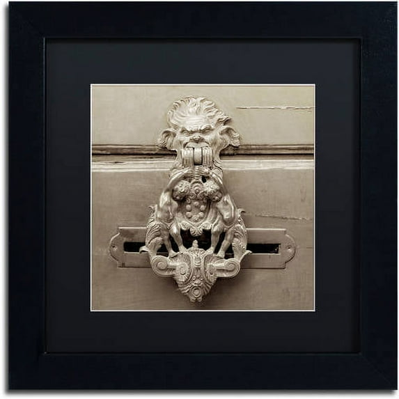 Trademark Fine Art "La Porta Soprammobile IV" Canvas Art by Alan Blaustein, Black Matte, Black Frame