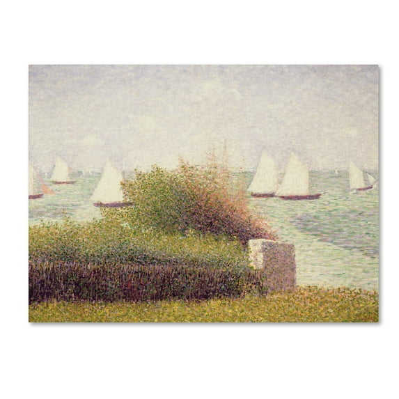 Trademark Fine Art 'La Rade de Grandcamp' Canvas Art by Georges Pierre Seurat