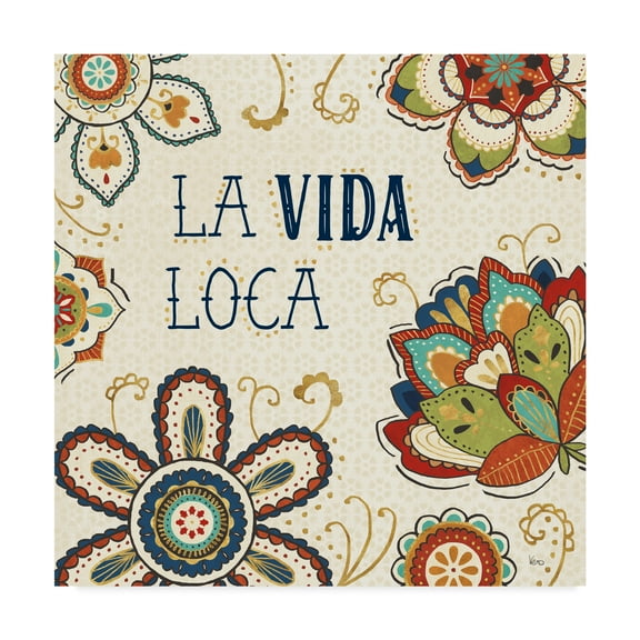 Trademark Fine Art 'La Vida Loca II' Canvas Art by Veronique Charron