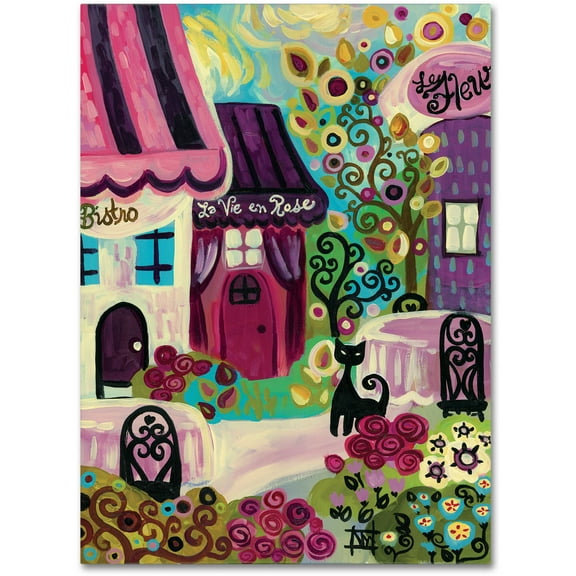 Trademark Fine Art "La Vie En Rose" Canvas Art by Natasha Wescoat