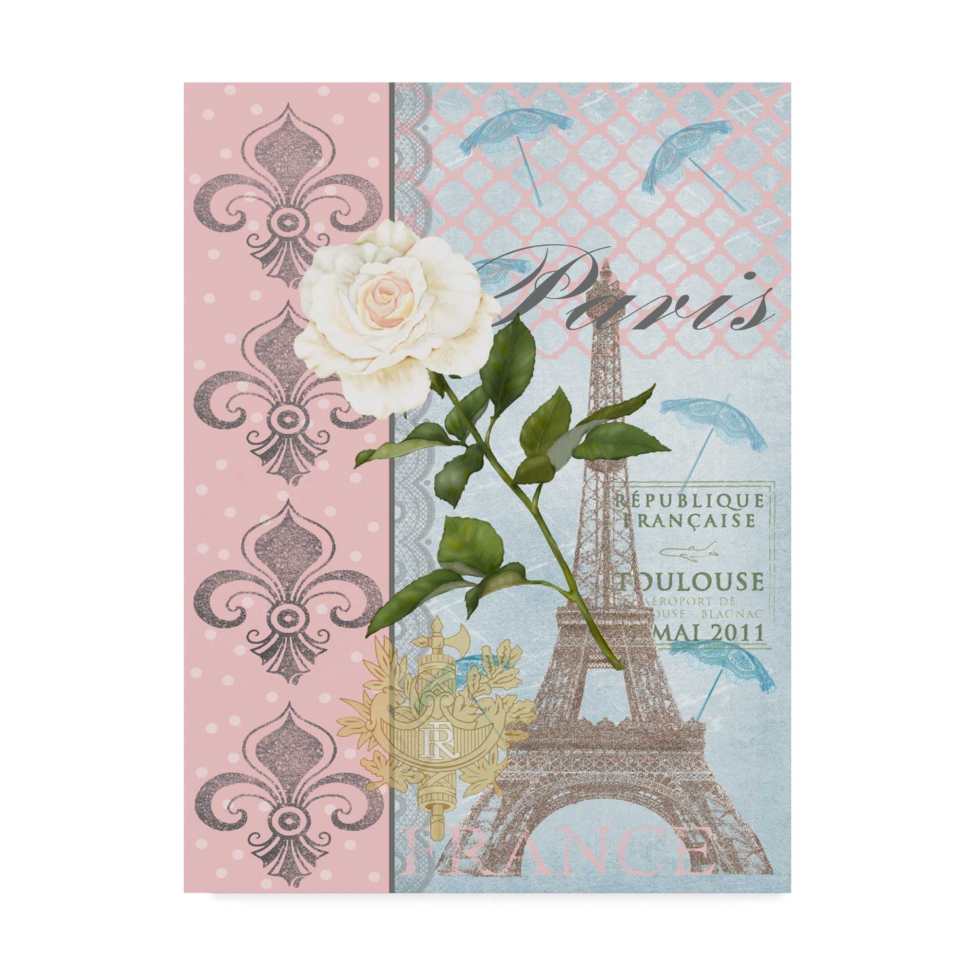 Trademark Fine Art 'La Vie en Rose II' Canvas Art by Jade Reynolds