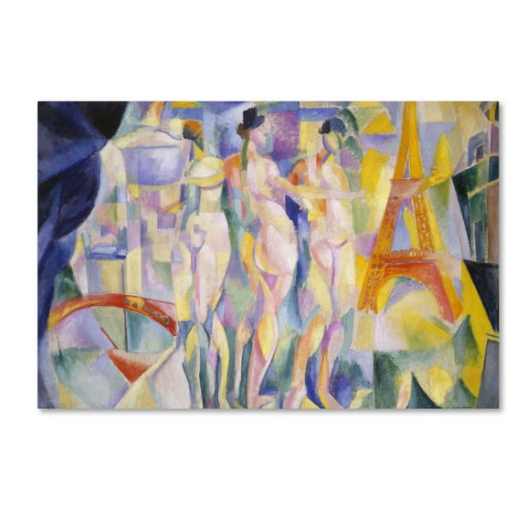 Trademark Fine Art 'La Ville De Paris' Canvas Art by Robert Delaunay