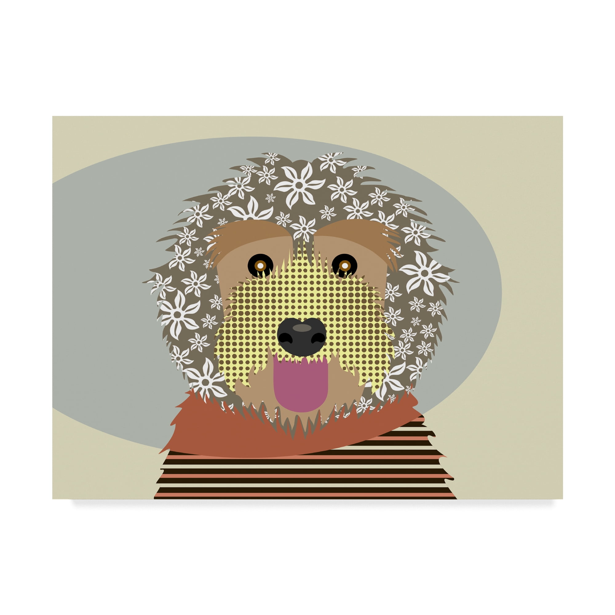Trademark Fine Art 'Labradoodle' Canvas Art by Lanre Adefioye