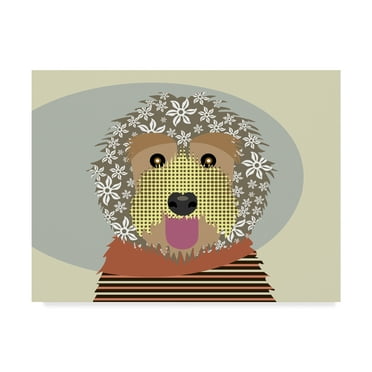 Trademark Fine Art 'Labradoodle' Canvas Art by Lanre Adefioye