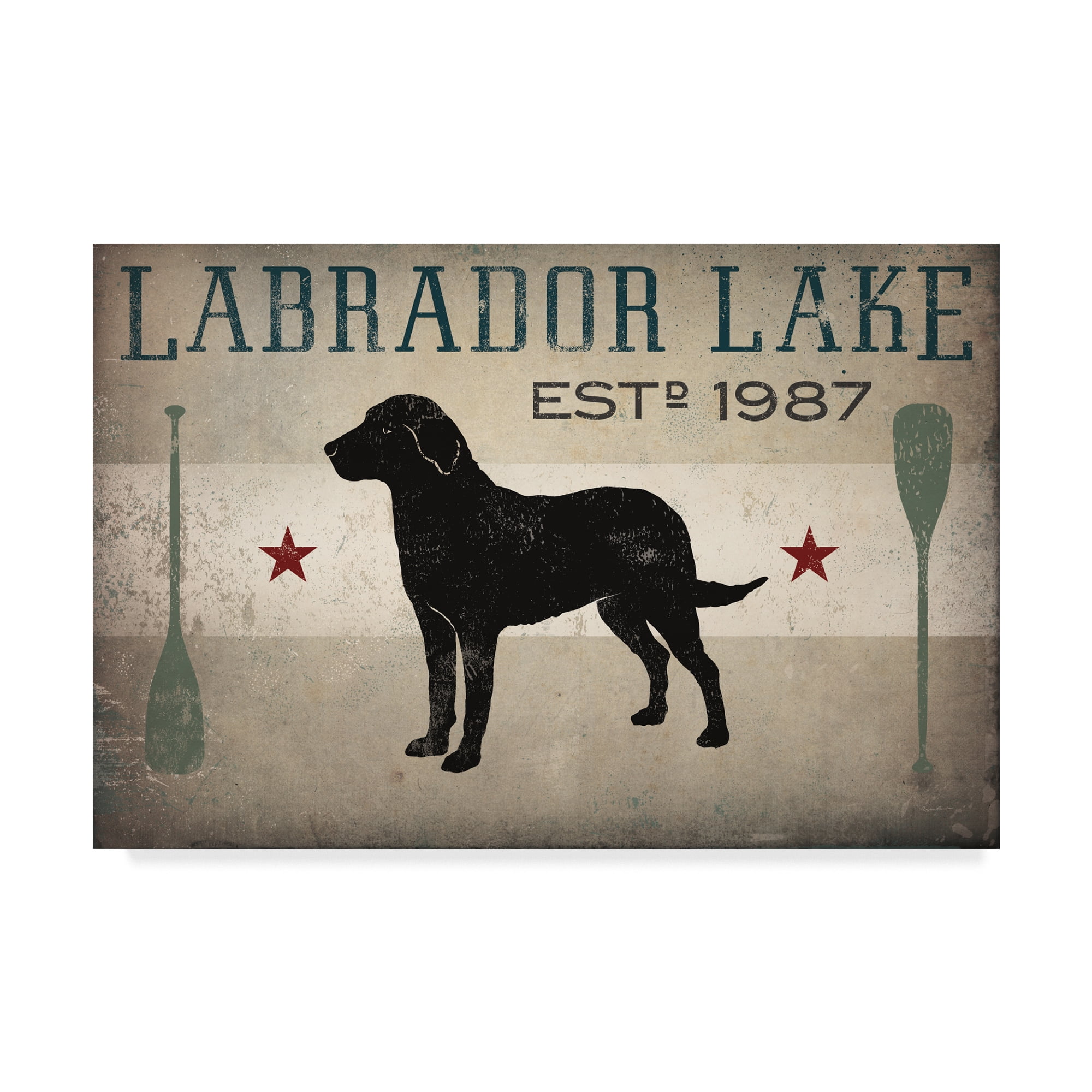 Trademark Fine Art 'Labrador Lake' Canvas Art by Ryan Fowler