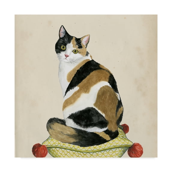 Trademark Fine Art 'Lady Cat III' Canvas Art by Grace Popp