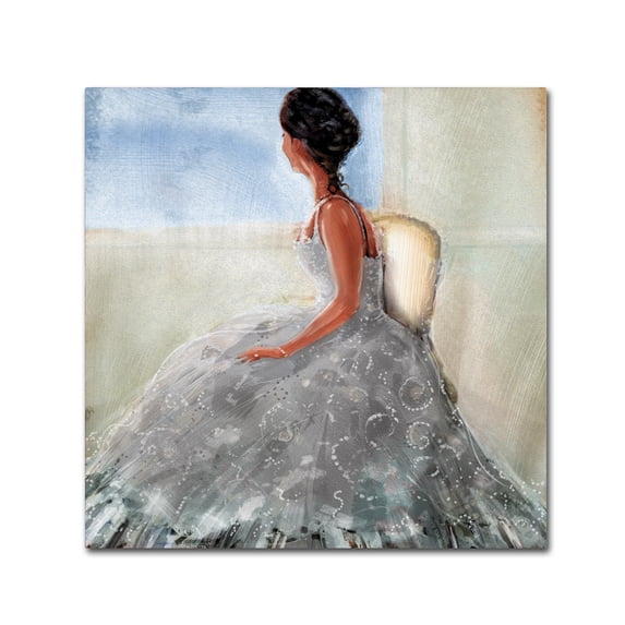 Trademark Fine Art 'Lady In The Window' Canvas Art by ALI Chris