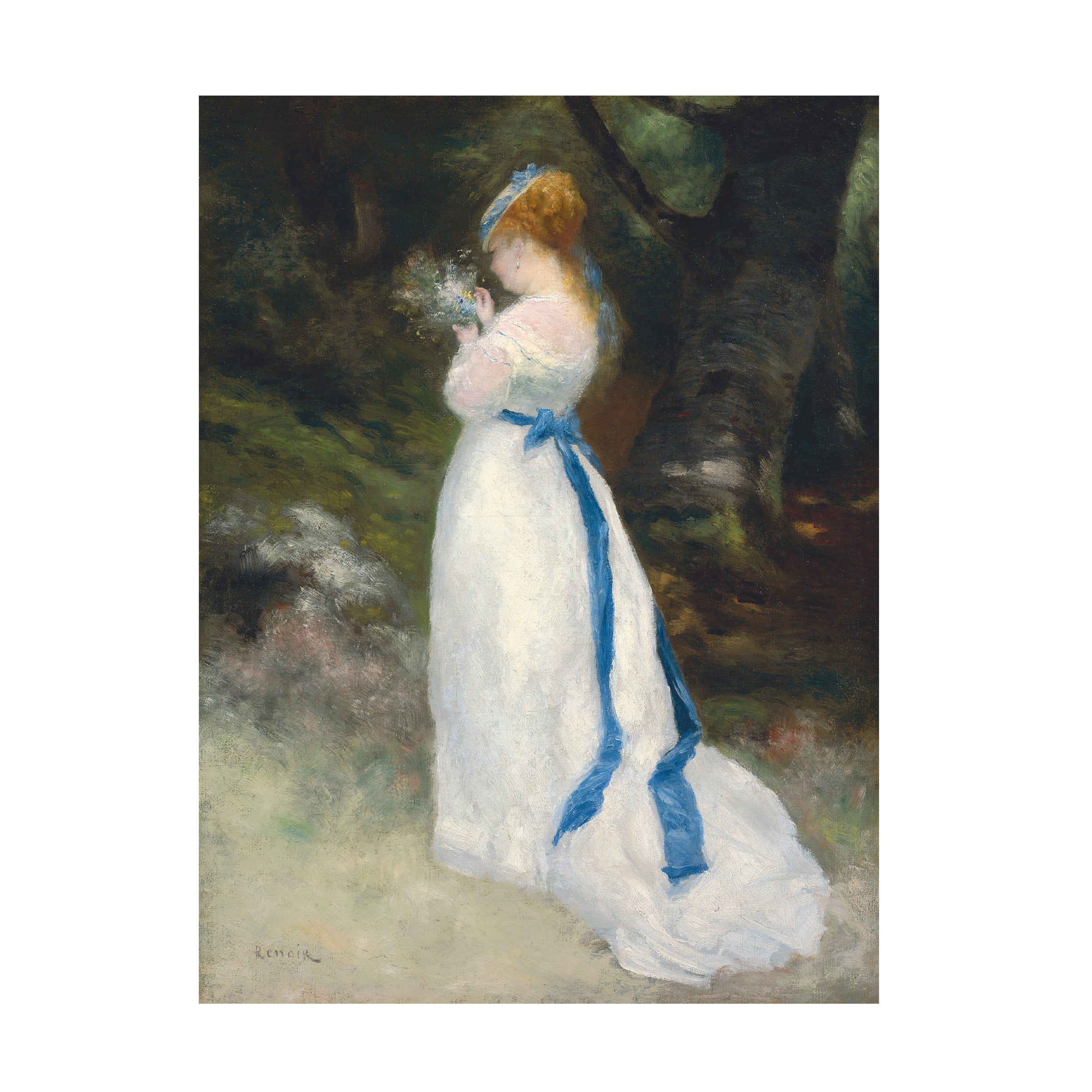 Trademark Fine Art 'Lady In White' 14" x 19" Canvas Art