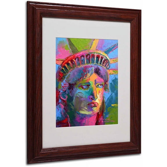 Trademark Fine Art "Lady Liberty 2" by Richard Wallich, Wood Frame