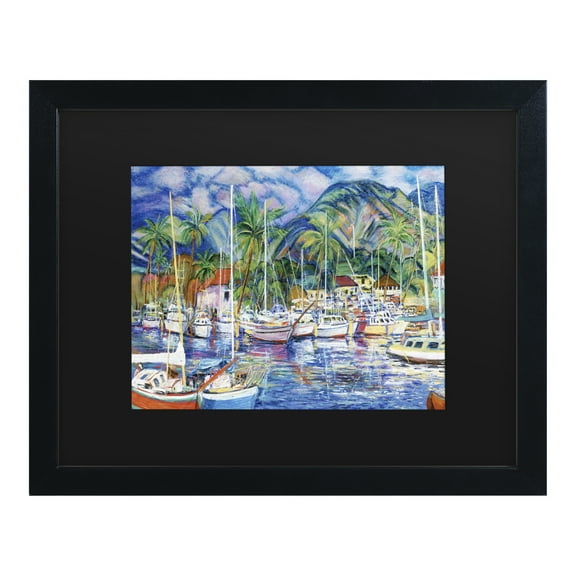Trademark Fine Art 'Lahaina Marina' Canvas Art by Manor Shadian