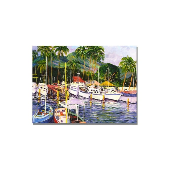 Trademark Fine Art "Lahaina Maui" Canvas Art by Manor Shadian