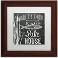thumbnail image 1 of Trademark Fine Art "Lake House I" Canvas Art by Color Bakery White Matte, Wood Frame, 1 of 1