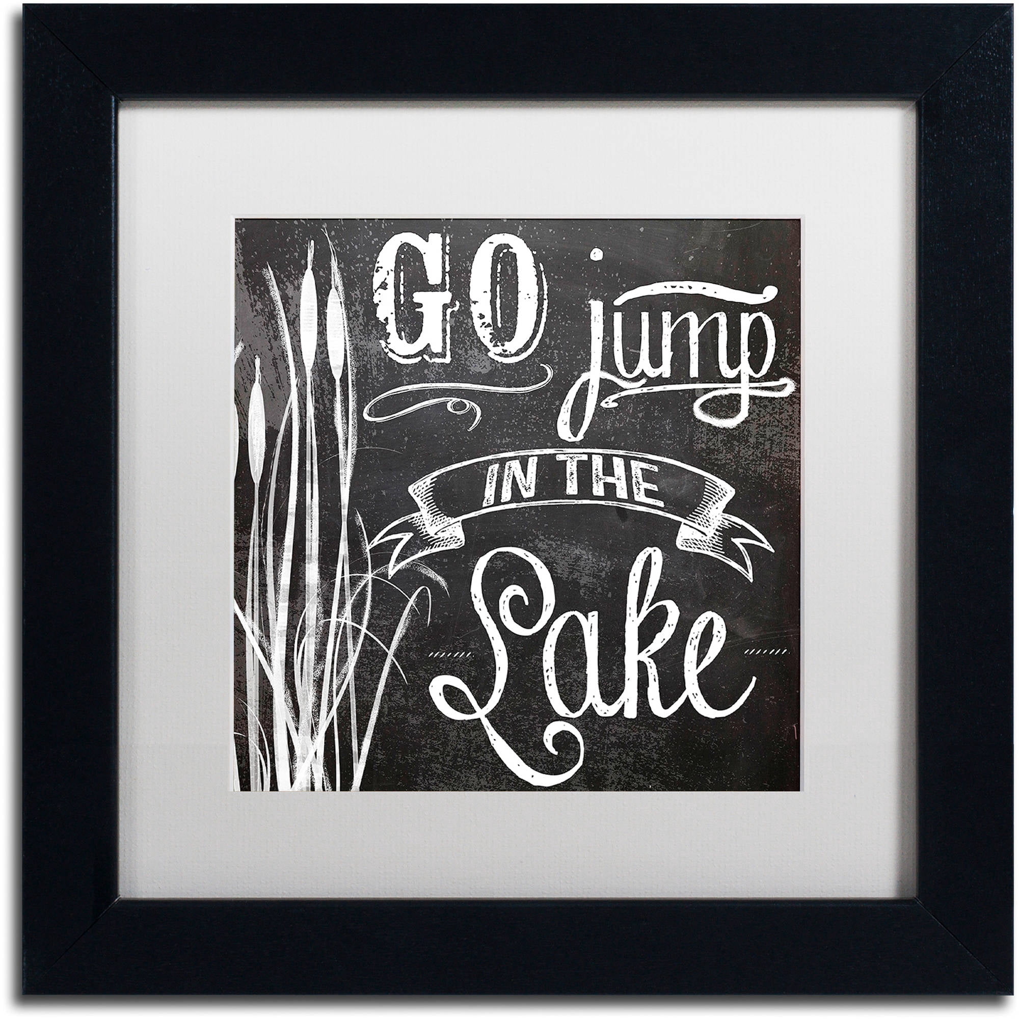 Trademark Fine Art "Lake House V" Canvas Art by Color Bakery White Matte, Black Frame