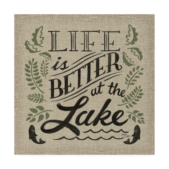 Trademark Fine Art 'Lake Life I Color' Canvas Art by Wellington Studio