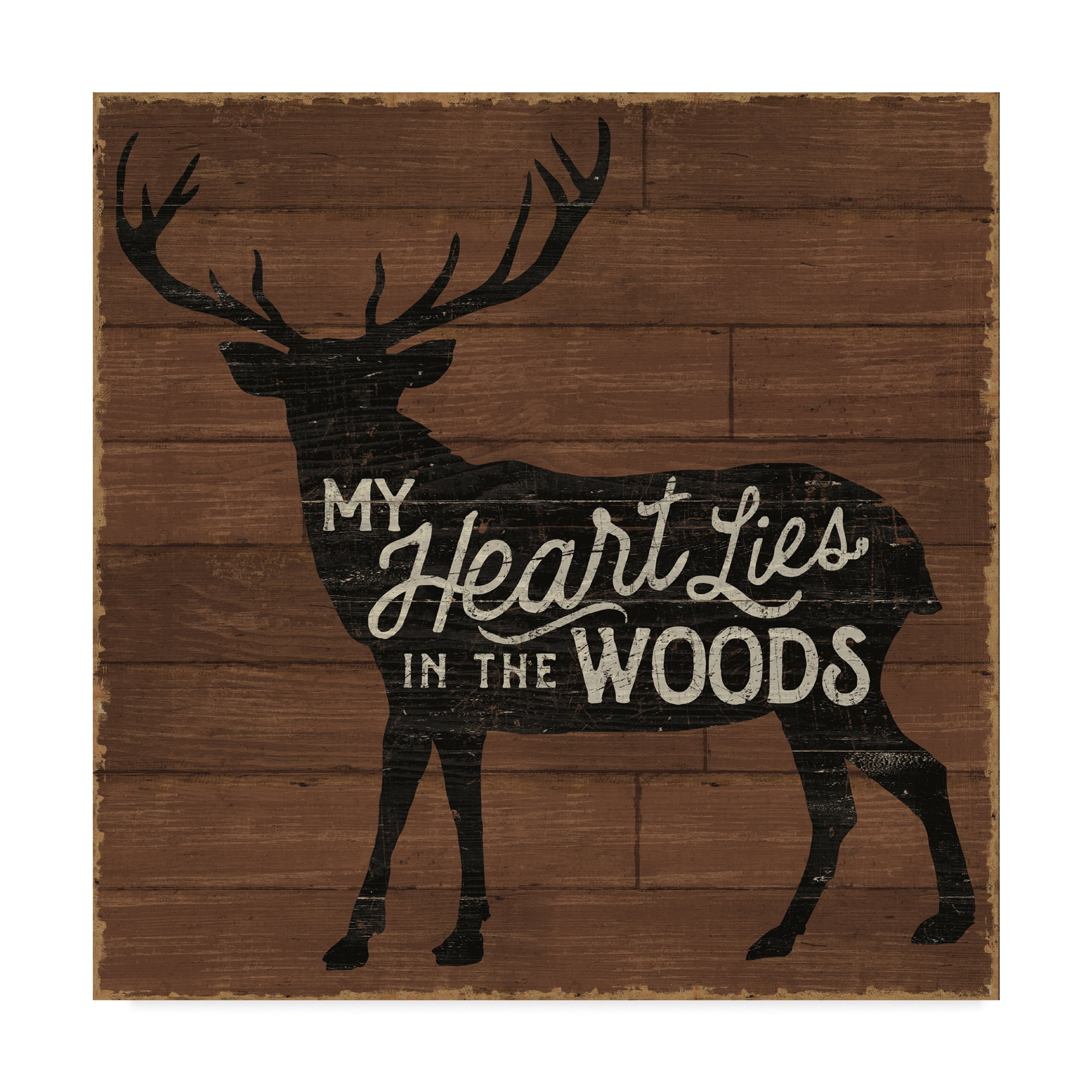 Trademark Fine Art 'Lake Lodge II on Walnut' Canvas Art by Sue Schlabach