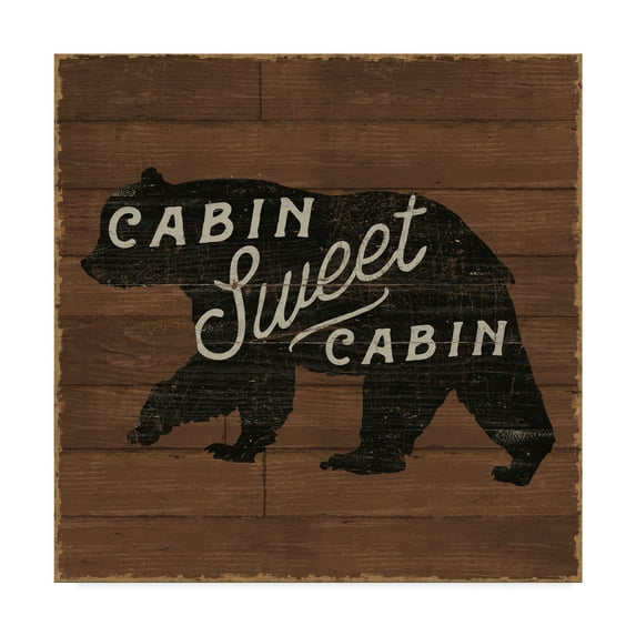 Trademark Fine Art 'Lake Lodge IV on Walnut' Canvas Art by Sue Schlabach