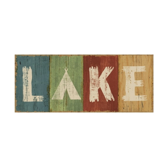 Trademark Fine Art 'Lake Lodge V' Canvas Art by Sue Schlabach