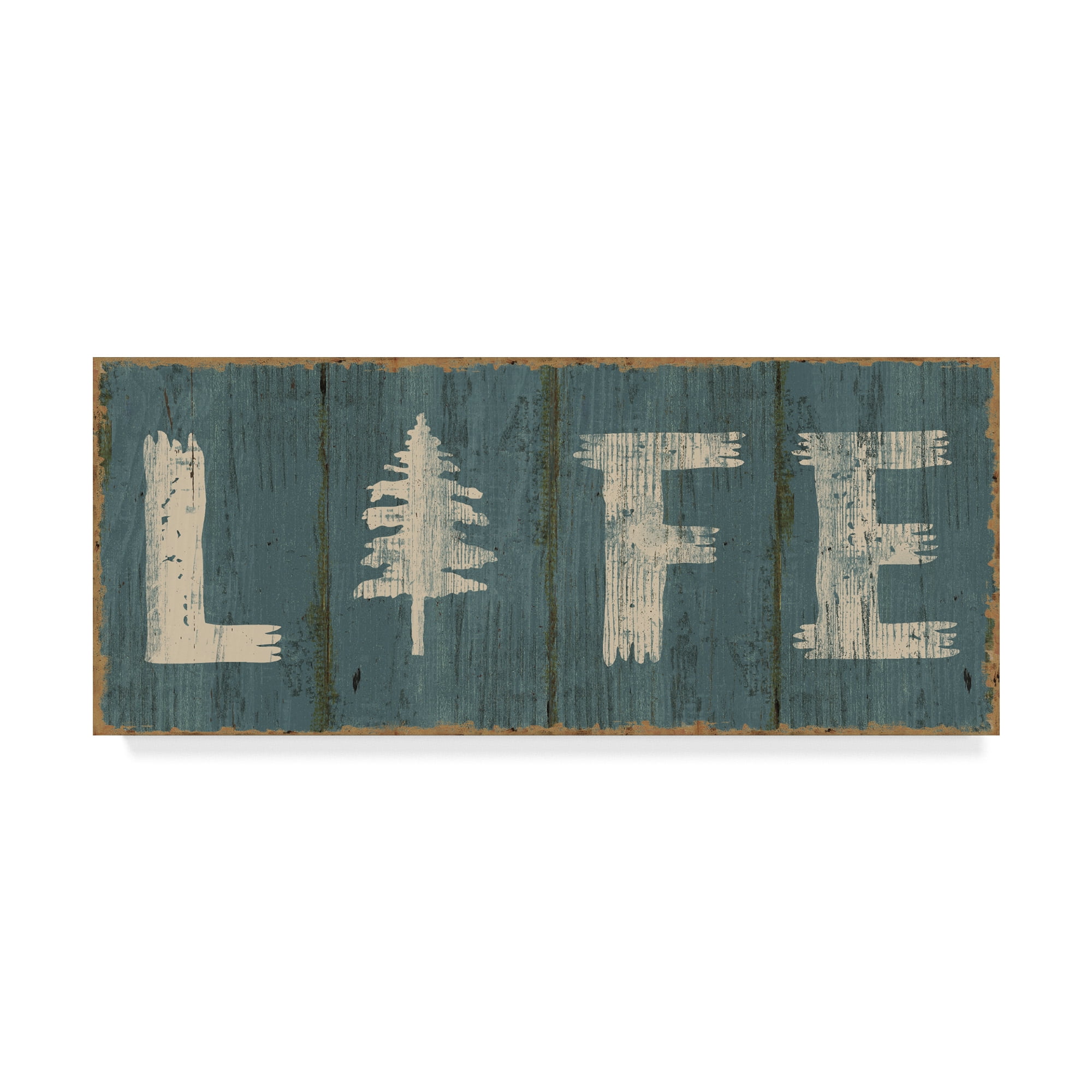 Trademark Fine Art 'Lake Lodge VI Blue' Canvas Art by Sue Schlabach