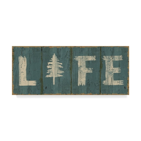 Trademark Fine Art 'Lake Lodge VI Blue' Canvas Art by Sue Schlabach