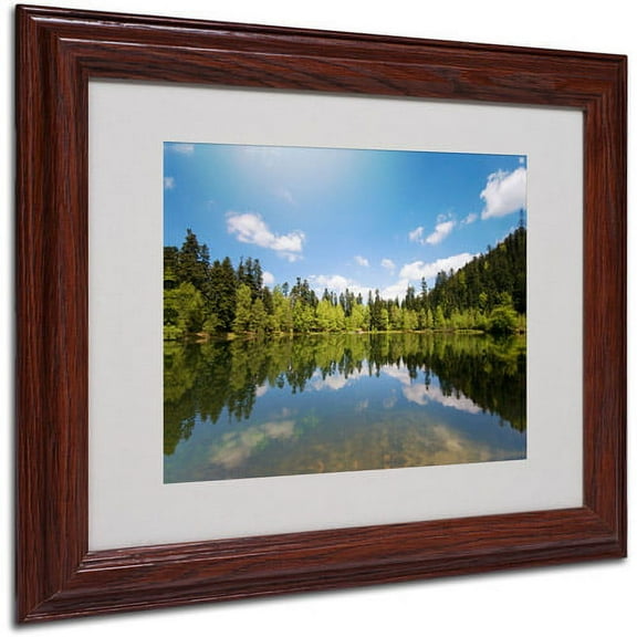 Trademark Fine Art "Lake Maix" Canvas Art by Philippe Sainte-Laudy, Wood Frame