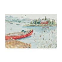 Trademark Fine Art 'Lake Moments I' Canvas Art by Daphne Brissonnet