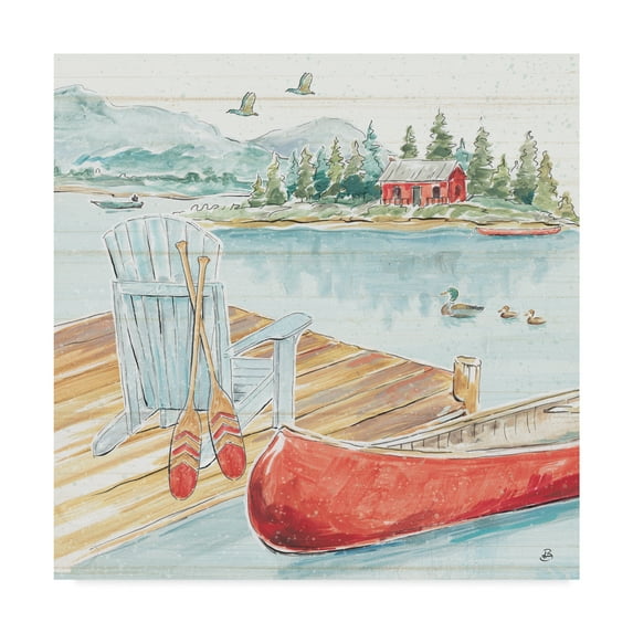 Trademark Fine Art 'Lake Moments III' Canvas Art by Daphne Brissonnet