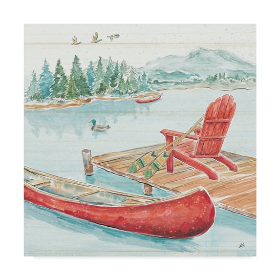 Trademark Fine Art 'Lake Moments IV' Canvas Art by Daphne Brissonnet